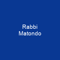 Rabbi Matondo