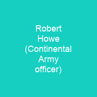 Robert Howe (Continental Army officer)