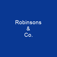 Robinsons & Co.