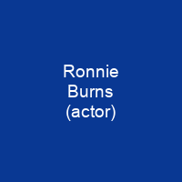 Ronnie Burns (actor)