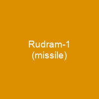 Rudram-1 (missile)