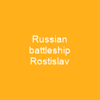 Russian battleship Rostislav