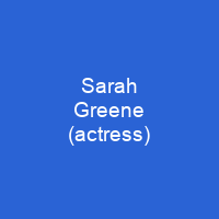 Sarah Greene (actress)