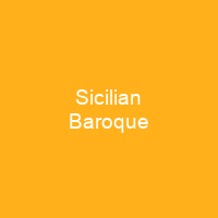 Sicilian Baroque