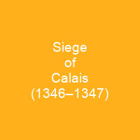 Siege of Calais (1346–1347)