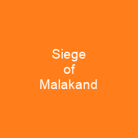 Siege of Malakand