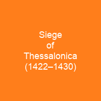 Siege of Thessalonica (1422–1430)