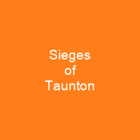 Sieges of Taunton