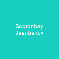 Sooronbay Jeenbekov