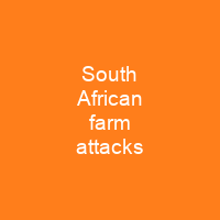 South African farm attacks