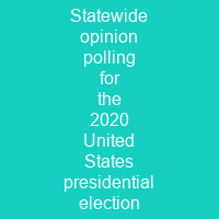 Statewide opinion polling for the 2020 United States presidential election