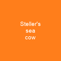 Steller's sea cow