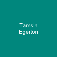 Tamsin Egerton