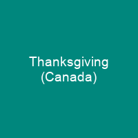 Thanksgiving (Canada)