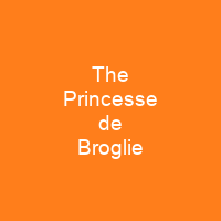 The Princesse de Broglie