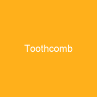 Toothcomb