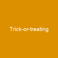 Trick-or-treating