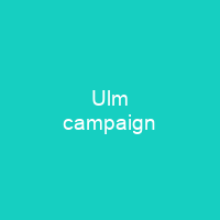 Ulm campaign