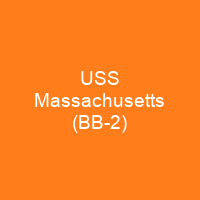 USS Massachusetts (BB-2)