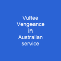Vultee Vengeance in Australian service