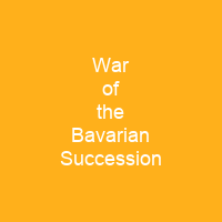 War of the Bavarian Succession