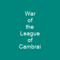 War of the League of Cambrai