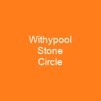 Withypool Stone Circle