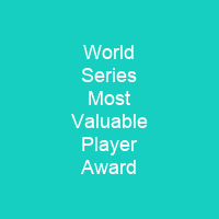 World Series Most Valuable Player Award