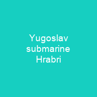 Yugoslav submarine Hrabri