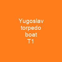 Yugoslav torpedo boat T1
