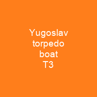 Yugoslav torpedo boat T3