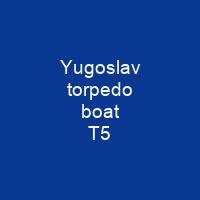 Yugoslav torpedo boat T5