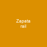 Zapata rail
