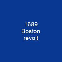 1689 Boston revolt