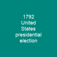 1792 United States presidential election