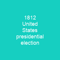 1812 United States presidential election