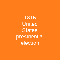 1816 United States presidential election