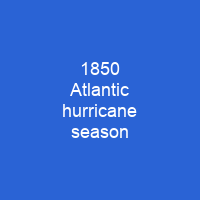 1850 Atlantic hurricane season