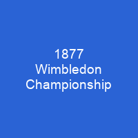 1877 Wimbledon Championship