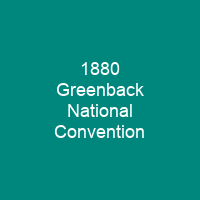 1880 Greenback National Convention