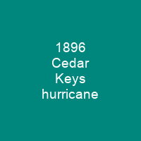 1896 Cedar Keys hurricane