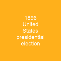 1896 United States presidential election
