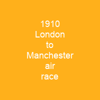 1910 London to Manchester air race