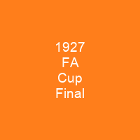 1927 FA Cup Final