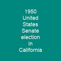 1950 United States Senate election in California