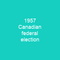 1957 Canadian federal election
