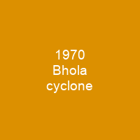 1970 Bhola cyclone