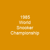 1985 World Snooker Championship