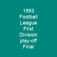 1993 Football League First Division play-off Final