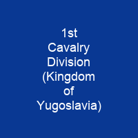 1st Cavalry Division (Kingdom of Yugoslavia)